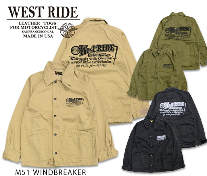 楽天市場】【WESTRIDE/ウエストライド】ジャケット/ M51 WINDBREAKER 