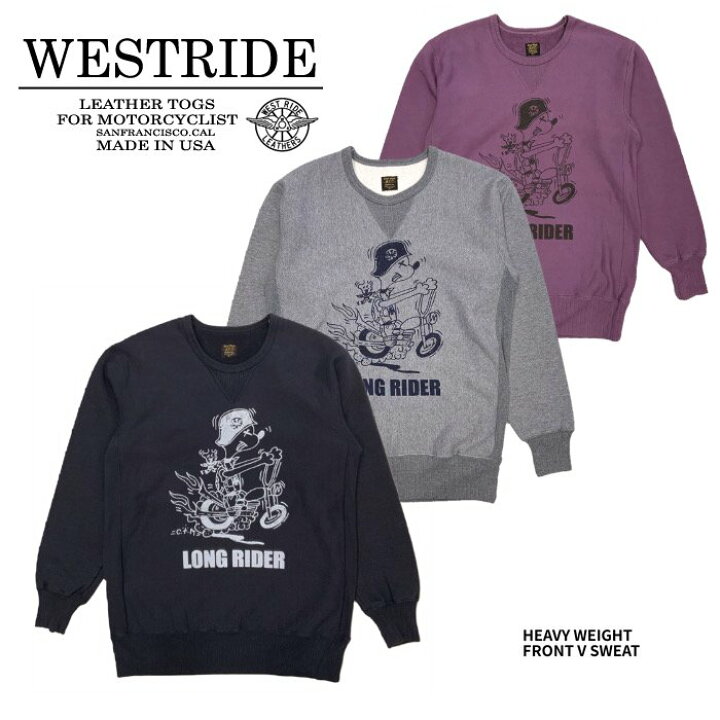 楽天市場】【WESTRIDE/ウエストライド】スウェット/HEAVY WEIGHT FRONT 