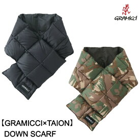 GRAMICCI ダウンスカーフ マフラー TAION/GRAMICCI Down Scarf G2FA-085-TG グラミチ タイオン コラボ ユニセックス [15522fw][0406l]