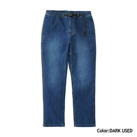 【クリアランスセール】GRAMICCI パンツ STRETCH DENIM NN PANT CROPPED GMP5-SJP05 ストレッチデニム 細身 NNシリーズ テーパードシルエット オーガニックコットン製ストレッチデニム くるぶし丈 アウトドアウェア カジュアル グラミチ [155clr]