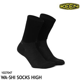 キーン 靴下 WA-SHI SOCKS HIGH #1027047 カラー:Black ワシ ソックス ハイ KEEN [0406l]