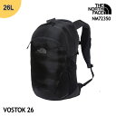 【サマーSALE20％OFF】 THE NORTH FACE Vostok 26 (K)ブラック リュック NM72350 - ザ・ノース・フェイス ボストーク バックパック 26L 通勤 通学 アウトドアに 同色ロゴでビジネスにも◎ [11125ss]