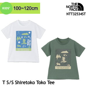 �U�E�m�[�X�E�t�F�C�X �L�b�Y T�V���c NTT32534ST �V���g�R�g�R�e�B�[ 100-120cm �m���g�R���� �R���{ �q�� ���� �g�h���[ �c�� �j�̎q ���̎q 2025�N���f�� THE NORTH FACE [11125ss][0406y]