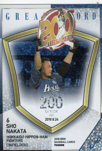 2018 BBM x[X{[J[h FUSION GR10 c  kC{nt@C^[Y (CT[gJ[h/GREAT RECORD)