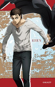 【エレン・イェーガー】 進撃の巨人 サテン地ステッカー 01 第1弾