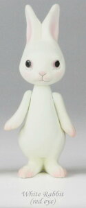 yWhite Rabbit(red eye)z porops tiny doll
