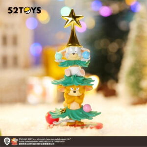 【ジェリー:クリスマスツリー】 フィギュア 52TOYS BLINDBOX トムとジェリー 楽しいクリスマス