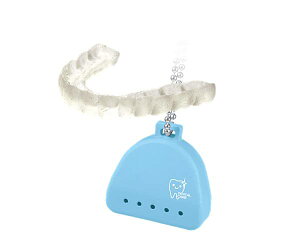 【マウスピースとケース(ブルー)】ちいさなマウスピースチャーム