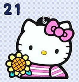 【21】ハローキティ 50th Anniversary ラバーキーホルダーコレクション1