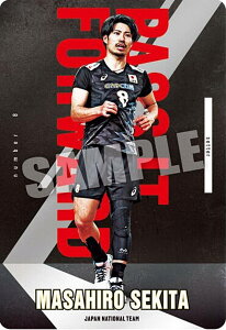 【1-08 関田誠大 (ノーマル) 】JAPAN NATIONAL VOLLEYBALL TEAM ツインウエハース