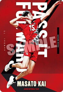 【1-15 甲斐優斗 (ノーマル) 】JAPAN NATIONAL VOLLEYBALL TEAM ツインウエハース