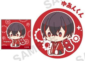 【ゆあんくん (おまけステッカーシール付き)】カラフルピーチ ぺたっとねじまき 刺繍缶バッジ BOX Ver.