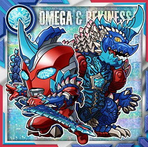 【V-No.03 ウルトラマンオメガ&メテオカイジュウ レキネス (R レア) 】ウルトラマンシールウエハース vol.5