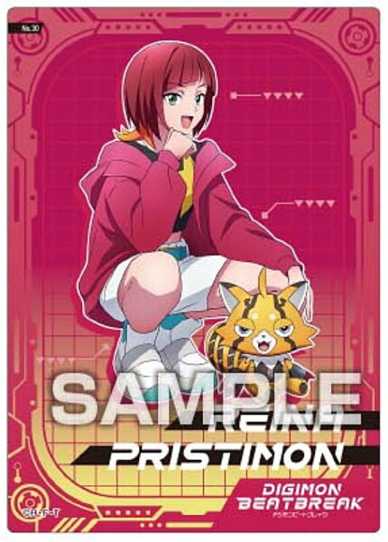 【No.30 咲夜レーナ＆プリスティモン】DIGIMON BEATBREAK クリアカードコレクションガム ※カードのみ