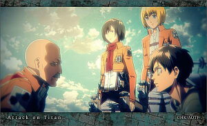 【ピクシス司令&ミカサ&アルミン&エレン】進撃の巨人 キャラガムコレクション ※ステッカーのみ