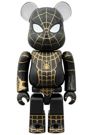 【スパイダーマン（ブラック＆ゴールドスーツ）】ベアブリック BE@RBRICK CHASE Spider-Man: No Way Home