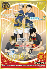 【[ホロ加工] HR-No.03 32/33 音駒高校＆梟谷学園高校（準備） (ハイレア) 】 ハイキュー!! きゃらくたぶるカードグミ ※カードのみ