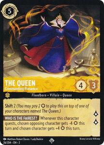 �f�B�Y�j�[ �����J�i 26/204�EEN�E2 The Queen - Commanding Presence (SR �X�[�p�[���A) Disney LORCANA Rise Of The Floodborn