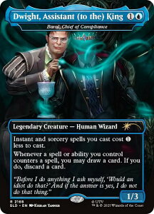�y�{�[�_�[���X�Łz�}�W�b�N�U�M���U�����O SLD EN 2168 ���@���A�o���� (�p��� ���A) Secret Lair x The Office DWIGHT'S DESTINY (MTG)