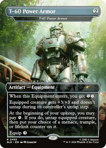 �y�{�[�_�[���X�Łz�}�W�b�N�U�M���U�����O SLD EN 2452 T-60 Power Armor / T-45�p���[�A�[�}�[ (���{��� ���A) Secret Lair x Fallout Beyond Vault 33 (MTG)