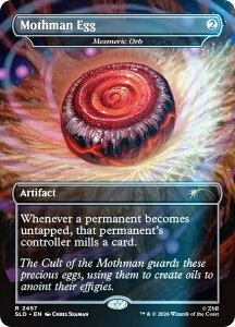 �yFOIL/�{�[�_�[���X�Łz�}�W�b�N�U�M���U�����O SLD EN 2457 Mothman Egg / �Ö��̕�� (���{��� ���A) Secret Lair x Fallout RAD (MTG)