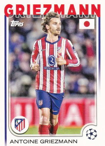 UEFA �T�b�J�[�J�[�h 8 Antoine Griezmann Atletico de Madrid (�x�[�X�J�[�h) 2025 Topps Japan Edition