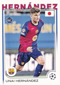 UEFA �T�b�J�[�J�[�h 52 Unai Hernandez FC Barcelona (�x�[�X�J�[�h/ROOKIE) 2025 Topps Japan Edition