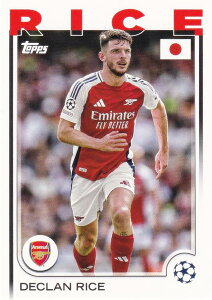UEFA �T�b�J�[�J�[�h 53 Declan Rice Arsenal FC (�x�[�X�J�[�h) 2025 Topps Japan Edition