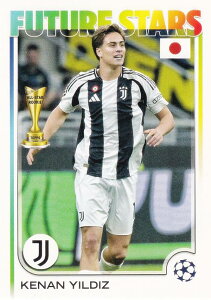 UEFA �T�b�J�[�J�[�h 59 Kenan Yildiz Juventus (�x�[�X�J�[�h) 2025 Topps Japan Edition