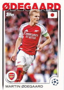 UEFA �T�b�J�[�J�[�h 62 Martin Odegaard Arsenal FC (�x�[�X�J�[�h) 2025 Topps Japan Edition