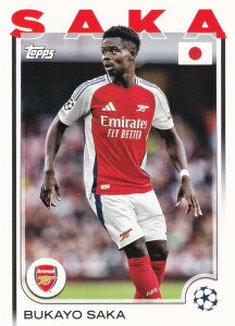 UEFA �T�b�J�[�J�[�h 77 Bukayo Saka Arsenal FC (�x�[�X�J�[�h) 2025 Topps Japan Edition
