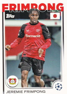 UEFA �T�b�J�[�J�[�h 78 Jeremie Frimpong Bayer 04 Leverkusen (�x�[�X�J�[�h) 2025 Topps Japan Edition