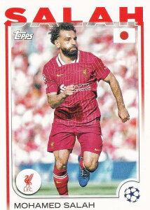 UEFA �T�b�J�[�J�[�h 87 Mohamed Salah Liverpool FC (�x�[�X�J�[�h) 2025 Topps Japan Edition