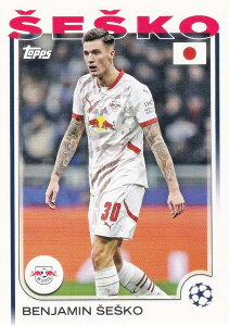 UEFA �T�b�J�[�J�[�h 95 Benjamin Sesko RB Leipzig (�x�[�X�J�[�h) 2025 Topps Japan Edition