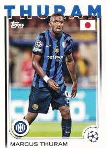 UEFA �T�b�J�[�J�[�h 111 Marcus Thuram FC Internazionale Milano (�x�[�X�J�[�h) 2025 Topps Japan Edition