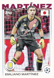 UEFA �T�b�J�[�J�[�h 114 Emiliano Martinez Aston Villa (�x�[�X�J�[�h) 2025 Topps Japan Edition
