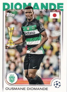 UEFA �T�b�J�[�J�[�h 122 Ousmane Diomande Sporting Clube de Portugal (�x�[�X�J�[�h) 2025 Topps Japan Edition
