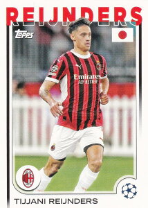 UEFA �T�b�J�[�J�[�h 139 Tijjani Reijnders AC Milan (�x�[�X�J�[�h) 2025 Topps Japan Edition