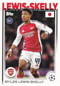 UEFA �T�b�J�[�J�[�h 154 Myles Lewis-Skelly Arsenal FC (�x�[�X�J�[�h/ROOKIE) 2025 Topps Japan Edition