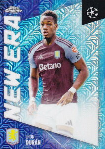 UEFA �T�b�J�[�J�[�h NE-13 Jhon Duran Aston Villa (�C���T�[�g�J�[�h/NEW ERA) 2025 Topps Japan Edition