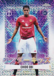 UEFA �T�b�J�[�J�[�h WK-6 Chido Obi Manchester United (�C���T�[�g�J�[�h/WONDERKIDS/ROOKIE) 2025 Topps Japan Edition
