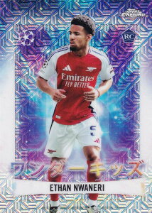 UEFA �T�b�J�[�J�[�h WK-7 Ethan Nwaneri Arsenal FC (�C���T�[�g�J�[�h/WONDERKIDS/ROOKIE) 2025 Topps Japan Edition