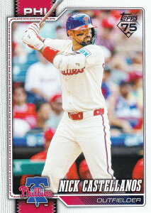 MLB �x�[�X�{�[���J�[�h 17 Nick Castellanos �t�B���f���t�B�A�E�t�B���[�Y (BASE/BASE SET) 2026 Topps Series 1