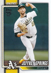 MLB �x�[�X�{�[���J�[�h 87 Jeffrey Springs �A�X���`�b�N�X (BASE/BASE SET) 2026 Topps Series 1