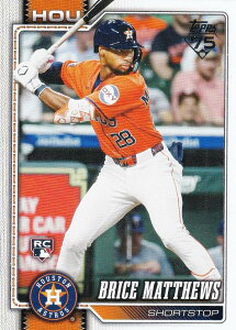 MLB �x�[�X�{�[���J�[�h 132 Brice Matthews �q���[�X�g���E�A�X�g���Y (BASE/BASE SET/Rookie) 2026 Topps Series 1