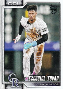 MLB �x�[�X�{�[���J�[�h 136 Ezequiel Tovar �R�����h�E���b�L�[�Y (BASE/BASE SET) 2026 Topps Series 1