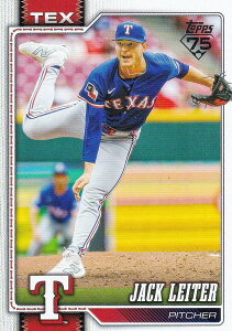 MLB �x�[�X�{�[���J�[�h 208 Jack Leiter �e�L�T�X�E�����W���[�Y (BASE/BASE SET) 2026 Topps Series 1