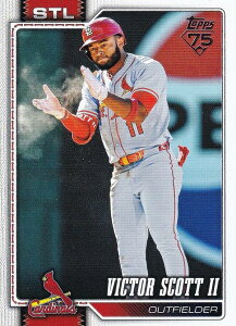 MLB �x�[�X�{�[���J�[�h 221 Victor Scott II �Z���g���C�X�E�J�[�W�i���X (BASE/BASE SET) 2026 Topps Series 1