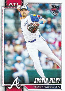 MLB �x�[�X�{�[���J�[�h 238 Austin Riley �A�g�����^�E�u���[�u�X (BASE/BASE SET) 2026 Topps Series 1