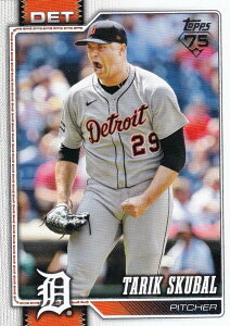 MLB �x�[�X�{�[���J�[�h 300 Tarik Skubal �f�g���C�g�E�^�C�K�[�X (BASE/BASE SET) 2026 Topps Series 1